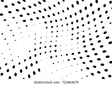 Abstract halftone wave dotted background. Futuristic grunge pattern, dot, circles.  Vector modern optical pop art texture for posters, sites, business cards, cover, labels mock-up, stickers layout