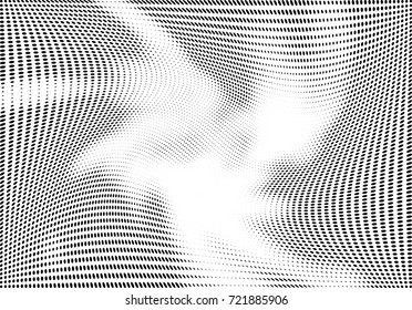 Abstract halftone wave dotted background. Futuristic grunge pattern, dot, circles.  Vector modern optical pop art texture for posters, sites, business cards, cover, labels mock-up, stickers layout