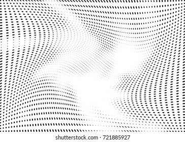 Abstract halftone wave dotted background. Futuristic grunge pattern, dot, circles.  Vector modern optical pop art texture for posters, sites, business cards, cover, labels mock-up, stickers layout