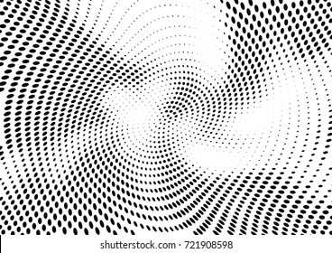 Abstract halftone wave dotted background. Futuristic grunge pattern, dot, circles.  Vector modern optical pop art texture for posters, sites, business cards, cover, labels mock-up, stickers layout