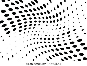 Abstract halftone wave dotted background. Futuristic grunge pattern, dot, circles.  Vector modern optical pop art texture for posters, sites, business cards, cover, labels mock-up, stickers layout