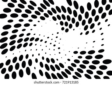 Abstract halftone wave dotted background. Futuristic grunge pattern, dot, circles.  Vector modern optical pop art texture for posters, sites, business cards, cover, labels mock-up, stickers layout