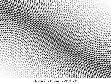 Abstract halftone wave dotted background. Futuristic twisted grunge pattern, dot, circles.  Vector modern optical pop art texture for posters, business cards, cover, labels mock-up, stickers layout