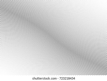Abstract halftone wave dotted background. Futuristic twisted grunge pattern, dot, circles.  Vector modern optical pop art texture for posters, business cards, cover, labels mock-up, stickers layout