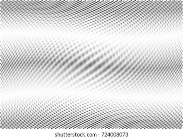 Abstract halftone wave dotted background. Futuristic twisted grunge pattern, dot, circles.  Vector modern optical pop art texture for posters, business cards, cover, labels mock-up, stickers layout