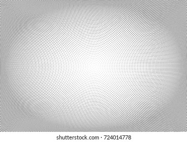 Abstract halftone wave dotted background. Futuristic twisted grunge pattern, dot, circles.  Vector modern optical pop art texture for posters, business cards, cover, labels mock-up, stickers layout