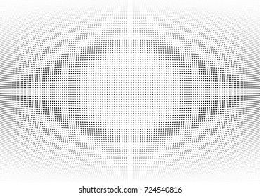 Abstract halftone wave dotted background. Futuristic twisted pattern, dot, circles.  Vector modern optical pop art texture for posters, business cards, cover, labels mock-up, stickers layout