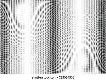 Abstract halftone wave dotted background. Futuristic twisted grunge pattern, dot, circles.  Vector modern optical pop art texture for posters, business cards, cover, labels mock-up, stickers layout