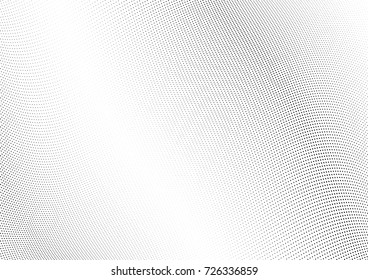 Abstract halftone wave dotted background. Futuristic twisted grunge pattern, dot, circles.  Vector modern optical pop art texture for posters, business cards, cover, labels mock-up, stickers layout