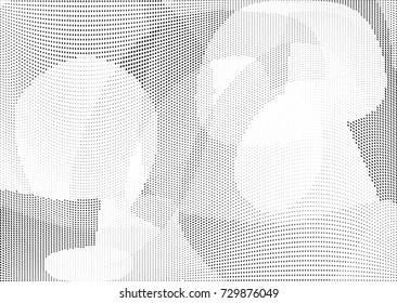 Abstract halftone wave dotted background. Futuristic twisted grunge pattern, dot, circles.  Vector modern optical pop art texture for posters, business cards, cover, labels mock-up, stickers layout