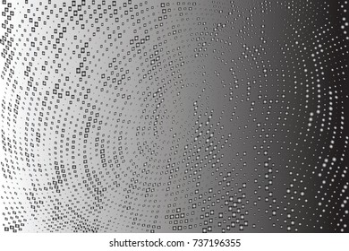 Abstract halftone wave dotted background. Futuristic twisted grunge pattern, dot, circles.  Vector modern optical pop art texture for posters, business cards, cover, labels mock-up, stickers layout