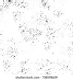 Abstract halftone wave dotted background. Futuristic twisted grunge pattern, dot, circles. Vector futuristic texture for posters, sites, business cards, postcards, interior design, labels.