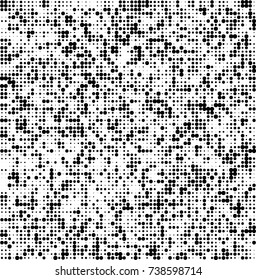 Abstract halftone wave dotted background. Futuristic twisted grunge pattern, dot, circles. Vector futuristic texture for posters, sites, business cards, postcards, interior design, labels.
