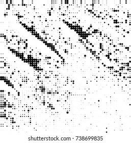 Abstract halftone wave dotted background. Futuristic twisted grunge pattern, dot, circles. Vector futuristic texture for posters, sites, business cards, postcards, interior design, labels.