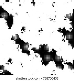 Abstract halftone wave dotted background. Futuristic twisted grunge pattern, dot, circles. Vector futuristic texture for posters, sites, business cards, postcards, interior design, labels.