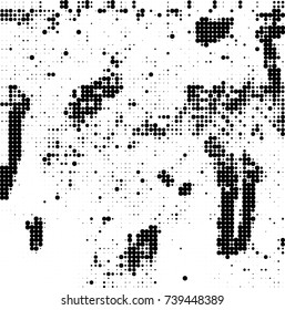 Abstract halftone wave dotted background. Futuristic twisted grunge pattern, dot, circles. Vector futuristic texture for posters, sites, business cards, postcards, interior design, labels.