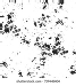 Abstract halftone wave dotted background. Futuristic twisted grunge pattern, dot, circles. Vector futuristic texture for posters, sites, business cards, postcards, interior design, labels.