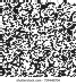 Abstract halftone wave dotted background. Futuristic twisted grunge pattern, dot, circles. Vector futuristic texture for posters, sites, business cards, postcards, interior design, labels.