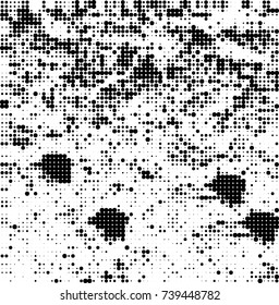 Abstract halftone wave dotted background. Futuristic twisted grunge pattern, dot, circles. Vector futuristic texture for posters, sites, business cards, postcards, interior design, labels.