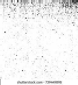 Abstract halftone wave dotted background. Futuristic twisted grunge pattern, dot, circles. Vector futuristic texture for posters, sites, business cards, postcards, interior design, labels.