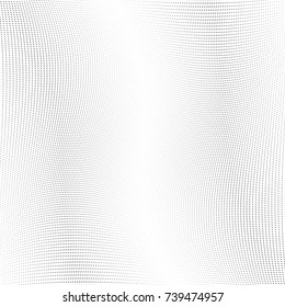 Abstract halftone wave dotted background. Futuristic twisted grunge pattern, stars.  Vector modern optical pop art texture for posters, postcard, grunge cover, labels, vintage sticker mock-up layout