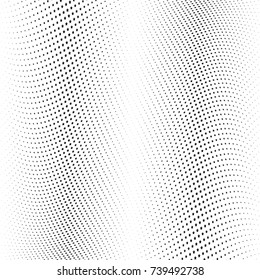 Abstract halftone wave dotted background. Futuristic twisted grunge pattern, stars.  Vector modern optical pop art texture for posters, postcard, grunge cover, labels, vintage sticker mock-up layout