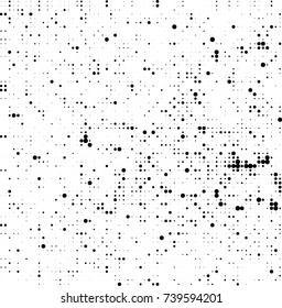 Abstract halftone wave dotted background. Futuristic twisted grunge pattern, dot, circles. Vector futuristic texture for posters, sites, business cards, postcards, interior design, labels.