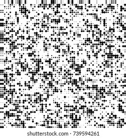 Abstract halftone wave dotted background. Futuristic twisted grunge pattern, dot, circles. Vector futuristic texture for posters, sites, business cards, postcards, interior design, labels.