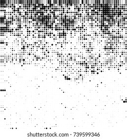Abstract halftone wave dotted background. Futuristic twisted grunge pattern, dot, circles. Vector futuristic texture for posters, sites, business cards, postcards, interior design, labels.