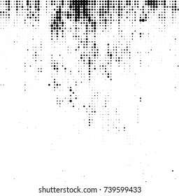 Abstract halftone wave dotted background. Futuristic twisted grunge pattern, dot, circles. Vector futuristic texture for posters, sites, business cards, postcards, interior design, labels.