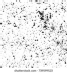 Abstract halftone wave dotted background. Futuristic twisted grunge pattern, dot, circles. Vector futuristic texture for posters, sites, business cards, postcards, interior design, labels.
