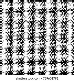 Abstract halftone wave dotted background. Futuristic twisted grunge pattern, dot, circles. Vector futuristic texture for posters, sites, business cards, postcards, interior design, labels.
