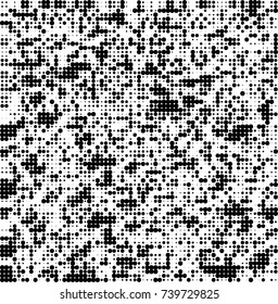 Abstract halftone wave dotted background. Futuristic twisted grunge pattern, dot, circles. Vector futuristic texture for posters, sites, business cards, postcards, interior design, labels.