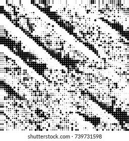 Abstract halftone wave dotted background. Futuristic twisted grunge pattern, dot, circles. Vector futuristic texture for posters, sites, business cards, postcards, interior design, labels.