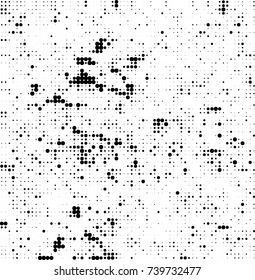 Abstract halftone wave dotted background. Futuristic twisted grunge pattern, dot, circles. Vector futuristic texture for posters, sites, business cards, postcards, interior design, labels.