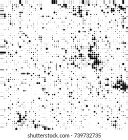 Abstract halftone wave dotted background. Futuristic twisted grunge pattern, dot, circles. Vector futuristic texture for posters, sites, business cards, postcards, interior design, labels.
