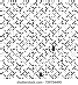 Abstract halftone wave dotted background. Futuristic twisted grunge pattern, dot, circles. Vector futuristic texture for posters, sites, business cards, postcards, interior design, labels.