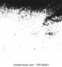 Abstract halftone wave dotted background. Futuristic twisted grunge pattern, dot, circles. Vector futuristic texture for posters, sites, business cards, postcards, interior design, labels.