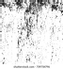 Abstract halftone wave dotted background. Futuristic twisted grunge pattern, dot, circles. Vector futuristic texture for posters, sites, business cards, postcards, interior design, labels.