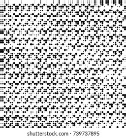 Abstract halftone wave dotted background. Futuristic twisted grunge pattern, dot, circles. Vector futuristic texture for posters, sites, business cards, postcards, interior design, labels.