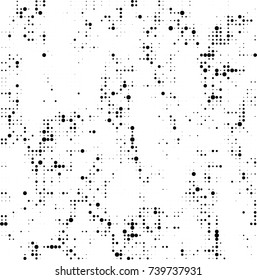 Abstract halftone wave dotted background. Futuristic twisted grunge pattern, dot, circles. Vector futuristic texture for posters, sites, business cards, postcards, interior design, labels.