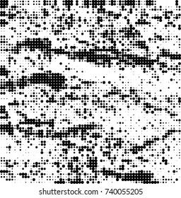 Abstract halftone wave dotted background. Futuristic twisted grunge pattern, dot, circles. Vector futuristic texture for posters, sites, business cards, postcards, interior design, labels.
