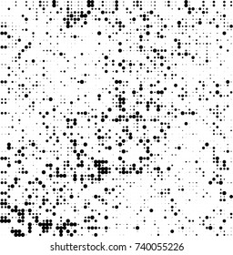 Abstract halftone wave dotted background. Futuristic twisted grunge pattern, dot, circles. Vector futuristic texture for posters, sites, business cards, postcards, interior design, labels.