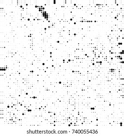 Abstract halftone wave dotted background. Futuristic twisted grunge pattern, dot, circles. Vector futuristic texture for posters, sites, business cards, postcards, interior design, labels.