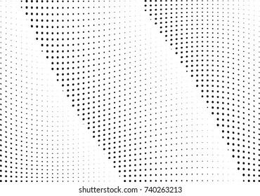Abstract halftone wave dotted background. Futuristic twisted grunge pattern, dot, circles.  Vector modern optical pop art texture for posters, business cards, cover, labels mock-up, stickers layout