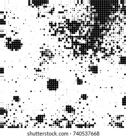 Abstract halftone wave dotted background. Futuristic twisted grunge pattern, dot, circles. Vector futuristic texture for posters, sites, business cards, postcards, interior design, labels.