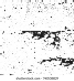 Abstract halftone wave dotted background. Futuristic twisted grunge pattern, dot, circles. Vector futuristic texture for posters, sites, business cards, postcards, interior design, labels.