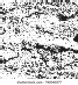 Abstract halftone wave dotted background. Futuristic twisted grunge pattern, dot, circles. Vector futuristic texture for posters, sites, business cards, postcards, interior design, labels.