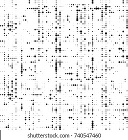 Abstract halftone wave dotted background. Futuristic twisted grunge pattern, dot, circles. Vector futuristic texture for posters, sites, business cards, postcards, interior design, labels.
