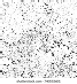 Abstract halftone wave dotted background. Futuristic twisted grunge pattern, dot, circles. Vector futuristic texture for posters, sites, business cards, postcards, interior design, labels.